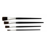 Fine Quality Ox Hair Flat Stroke Brushes